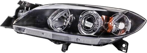 TRQ Driver & Passenger Side Headlight Assembly Set Fits 2004 2005 2006 2007 2008 2009 Mazda 3 GS Sedan GT Sedan GX Sedan i Sedan S Sedan SP 23 Sedan in Saudi Arabia