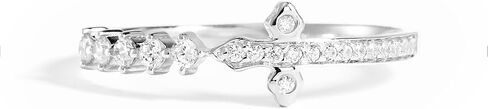 STORYJEWELLERY Cross Rings for Women, 925 Sterling Silver Rings, Purity Ring, Dainty Sideways Cross Ring, Christian Jewelry, Gifts for Women in Saudi Arabia