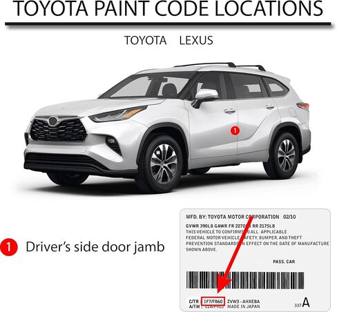 Automotive Paint for Toyota 6X3, Lunar Rock, Quart in Saudi Arabia