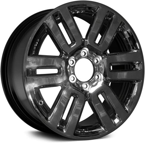 عجلة ألومنيوم مقاس 20 بوصة لسيارة Toyota 4Runner 2010-2024 6-مزدوجة ومتوسطة سوداء 6 العروة 139.7 مم 20 × 7 بوصة ريمان - حافة عجلة المصنع in Saudi Arabia