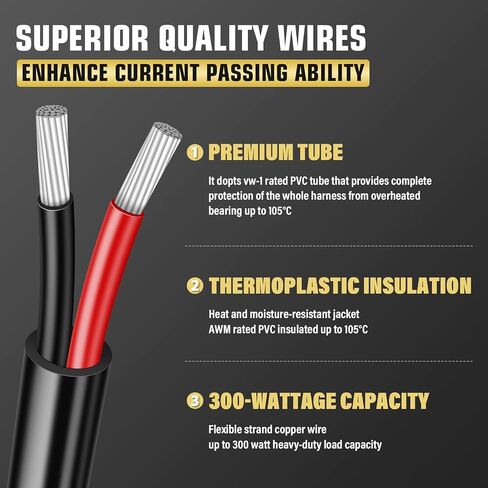 Willpower Wiring Harness Kit 1 الرصاص 10FT 3 متر LED شريط ضوء العمل 12V 24V الأسلاك تشغيل / إيقاف التبديل 40A مجموعة تسخير التتابع للطرق الوعرة ATV Jeep متضمنة in Saudi Arabia