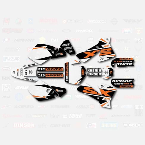 Orange Shift Racing Graphic Kit fits 02-08 KTM 65sx 65 sx Decal Sticker Kit in Saudi Arabia