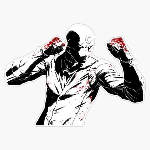 ملصق فينيل مغناطيسي من MAGNET Moon Knight مقاس 5 بوصة in Saudi Arabia