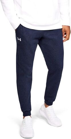 بنطال UA Hustle Fleece Joggers للرجال من Under Armour مقاس XXXX-Large باللون الأسود in Kuwait