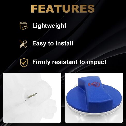 PartsFlow Coolant Reservoir Tank W/Cap For 2001-2006 Audi A3/S3/TT For 1999-2006 Seat Leon/Toledo For 1999-2015 Volkswagen Beetle/Clasico/Golf/Jetta/Panel/R32 603-027 1J0121403 in Saudi Arabia