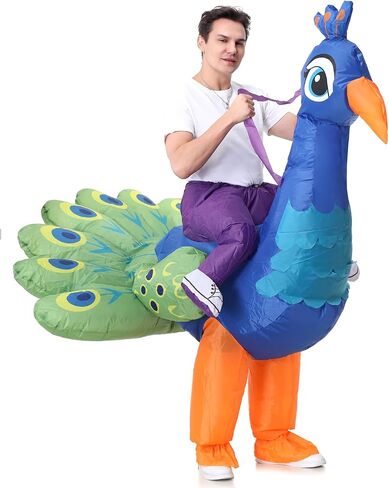 CHOIEO Halloween Inflatable Costume for Adult, Funny Blow Up Animal Costume, Ride-On or Full Body Suit in Saudi Arabia
