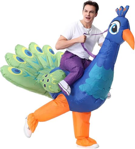 CHOIEO Halloween Inflatable Costume for Adult, Funny Blow Up Animal Costume, Ride-On or Full Body Suit in Saudi Arabia
