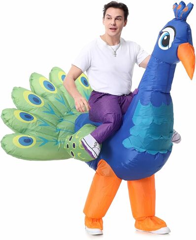 CHOIEO Halloween Inflatable Costume for Adult, Funny Blow Up Animal Costume, Ride-On or Full Body Suit in Saudi Arabia