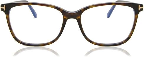 Eyeglasses Tom Ford FT 5842 -B 052 Shiny Dark Havana,"t" Logo/Blue Block Lense in Saudi Arabia