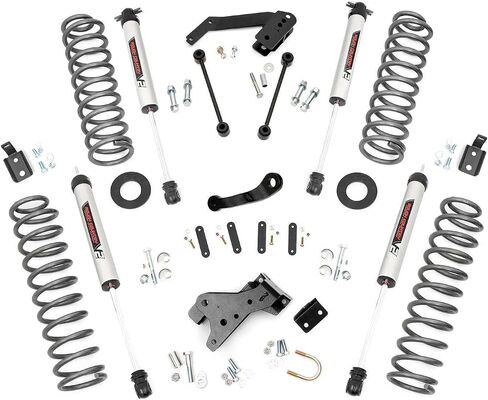 Rough Country 4" Lift Kit for 2007-2018 Jeep Wrangler JK 2-Door - 68230 in Saudi Arabia