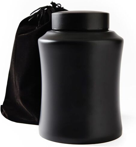 Urns for Ashes Adult Male Female Funeral Burial Keepsake Large Cremation Urns Human Remains Ashes Black Stainless Steel Up to 160lbs in Saudi Arabia