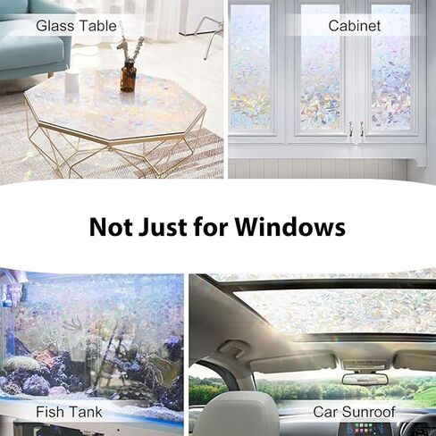 Window Privacy Film Static Cling Frosted Hibiscus 11.8 x 78.7 in No Glue Removable Non Adhesive Glass Cover for Bathroom Balcony Office Doors in Saudi Arabia