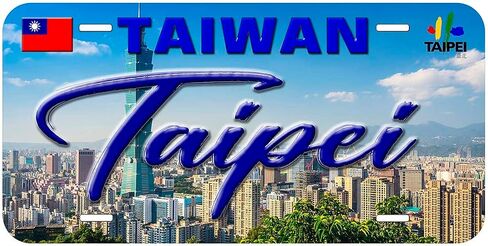 Taipei Taiwan TAG02 Novelty Car Auto License Plate in Saudi Arabia