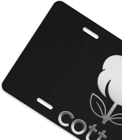 Cotton Farmer Front License Plate for Women Car Vanity Plates Decorative Aluminum Metal Cute Novelty License Plate Cover for Men 6x12 Inch (4 Holes) in Saudi Arabia