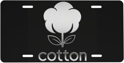 Cotton Farmer Front License Plate for Women Car Vanity Plates Decorative Aluminum Metal Cute Novelty License Plate Cover for Men 6x12 Inch (4 Holes) in Saudi Arabia