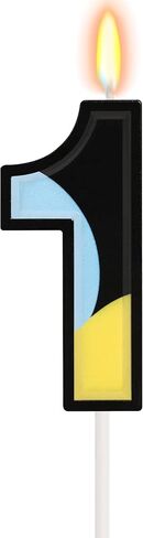 2nd Birthday Candle for Boys Girls - Number 2 Candle, Blue Dog Cake Decorations, Blue Cartoon Themed Birthday Party Supplies in Kuwait