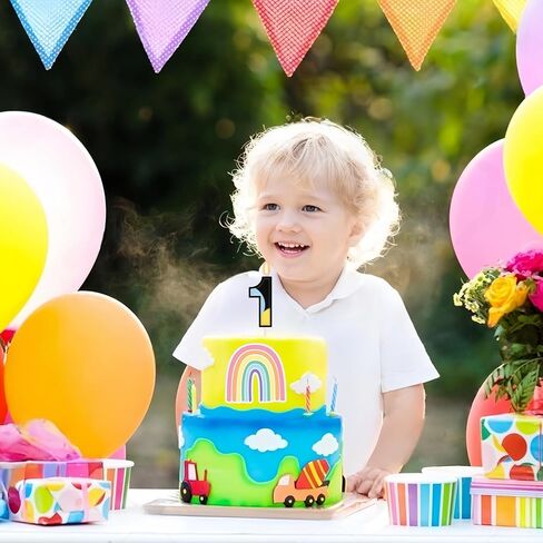 2nd Birthday Candle for Boys Girls - Number 2 Candle, Blue Dog Cake Decorations, Blue Cartoon Themed Birthday Party Supplies in Kuwait