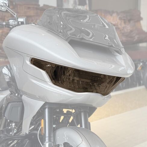 غطاء حماية للمصابيح الأمامية باللون الرمادي المدخن من TCT-MOTORPARTS مناسب لـ Harley CVO Road Glide ST FLTRX 2024-2025 FLTRXSE 2023-2025 in Saudi Arabia