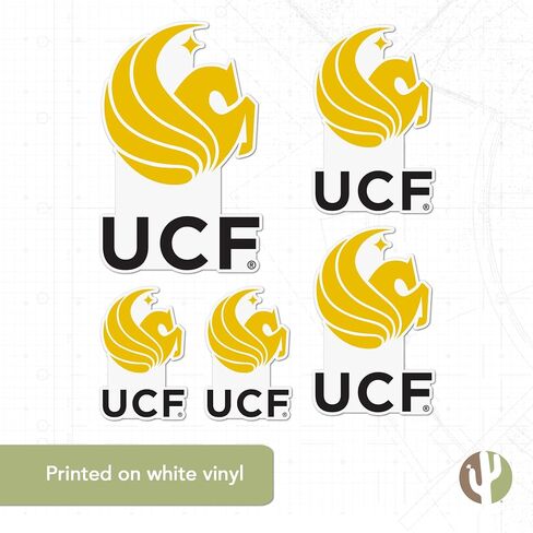 Desert Cactus University of Central Florida Knights UCF Stickers Vinyl Decals Laptop Water Bottle Car Scrapbook T3 (Type 3-1) in Saudi Arabia