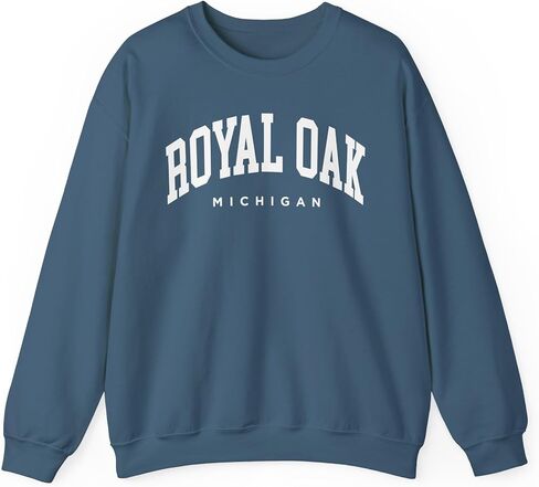 Royal Oak Michigan Adult Unisex Crewneck Sweatshirt in Saudi Arabia