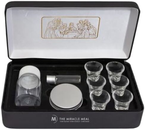 مجموعة علبة المناولة الصلبة Miracle Meal - مجموعة مدمجة للرعاية الروحية في أي مكان (6 أكواب) in Saudi Arabia
