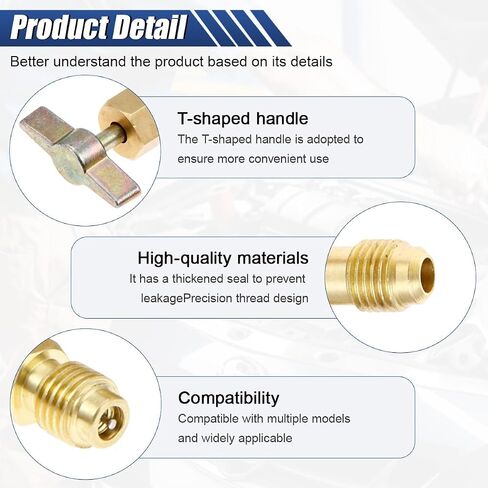R134a A/C Refrigerant Can Tap, Puncture Style Valve Bottle Opener with 1/4" SAE Female to 1/2" Male Adapter, R134a Refrigerant Recharge Dispenser Kit for Refilling Auto AC System in Saudi Arabia