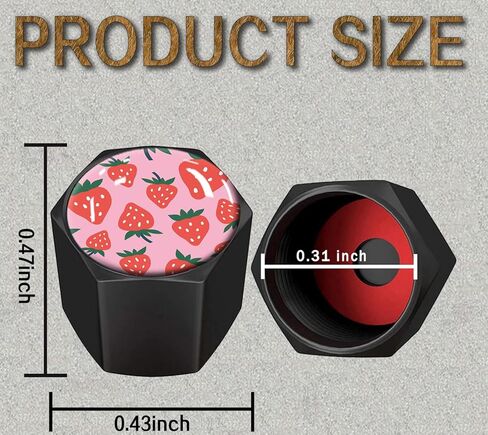 Tire Valve Stem Caps 4 Pack, Car Wheel Stem Caps,Aluminum Air Valve Covers Universal Fit for Cars, SUVs,Trucks, Bikes, and Motorcycles(Black Leopard) in Kuwait