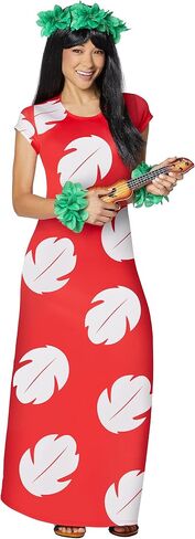 Spirit Halloween Lilo & Stitch Adult Lilo Costume | Officially Licensed | Disney | Couple Costume | TV and Movie Costume in Saudi Arabia