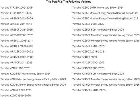 ضرس خلفي ستيل 49 سن فضي لياماها WR250R 2008-2020 in Saudi Arabia