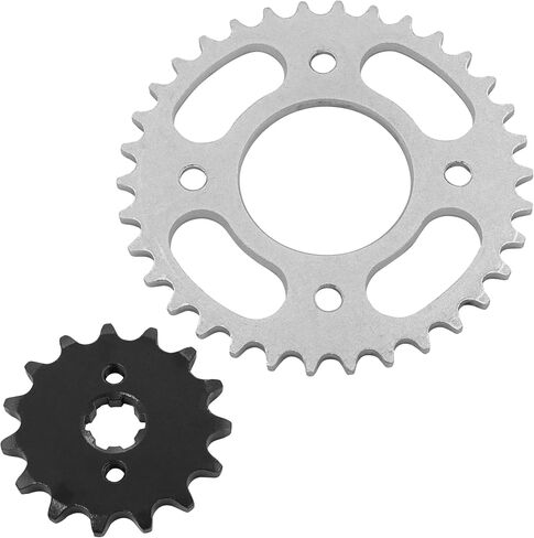Caltric Front Rear Drive Chain Sprockets Compatible with Honda Grom 125 2014-2020 / Grom 125 ABS 2018-2020 in Saudi Arabia