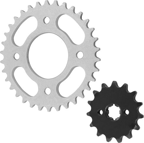 Caltric Front Rear Drive Chain Sprockets Compatible with Honda Grom 125 2014-2020 / Grom 125 ABS 2018-2020 in Saudi Arabia