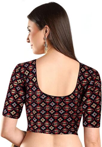 Chandrakala Stretchable Blouses for Women Sarees,Readymade (B217-P) in Saudi Arabia