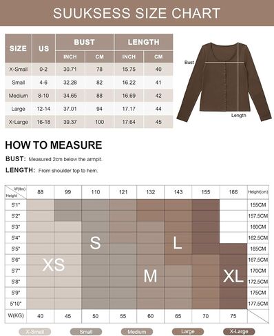SUUKSESS Women Cotton Ribbed Long Sleeve Tops Button Down Crew Neck Lace Line Going Out Fitted Shirts in Saudi Arabia
