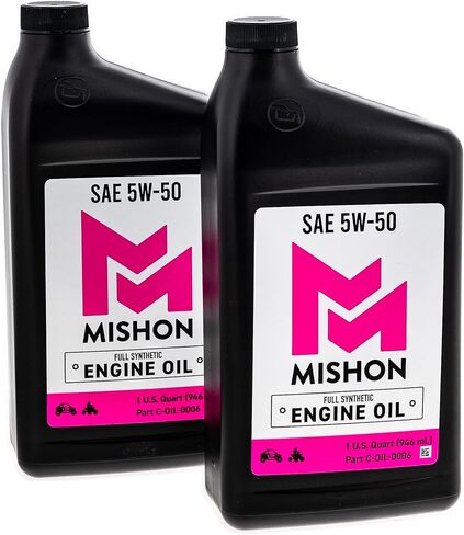 MISHON Engine Oil 5W-50 for Polaris ATV UTV Full-Synthetic (2 Quarts) in Saudi Arabia