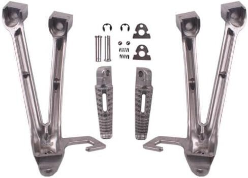 TCMT Black Front Rider Foot Pegs Footrest Bracket Fit For Suzuki GSXR 1000 2009-2016 GSXR 600 750 2011-2025 in Saudi Arabia