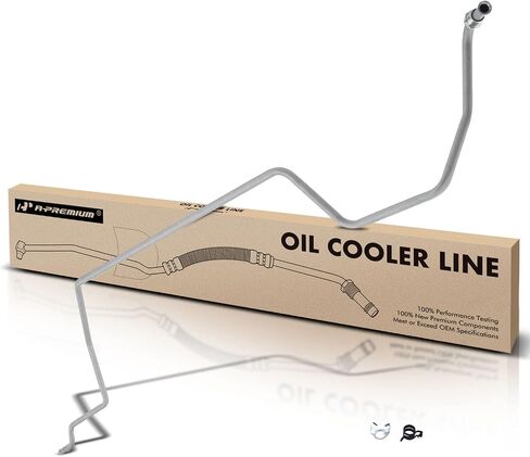 A-Premium Automatic Transmission Oil Cooler Line Hose Assembly Compatible with Ford Ranger 1998-2005 V6 3.0L, Auxiliary Cooler (Passenger Side) to Transmission in Saudi Arabia