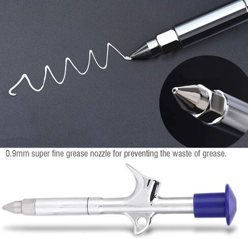 Keenso Mountain Bearing Hub Grease Gun, 0.9mm Grease Nozzle, Aluminium Alloy, 83.9g in Saudi Arabia