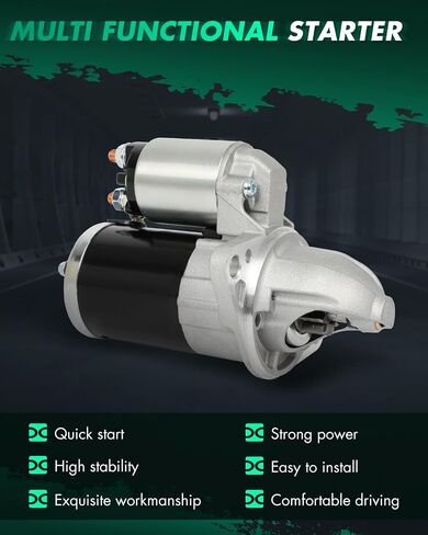 SCITOO Starter Motor for Ford Fusion 2006-2009, for Lincoln Zephyr 2006, for Mercury Milan 2006-2009 V6 3.0L 1.4KW 22-Teeth Automotive 17945 6E5T11000BC SR7596X in Saudi Arabia