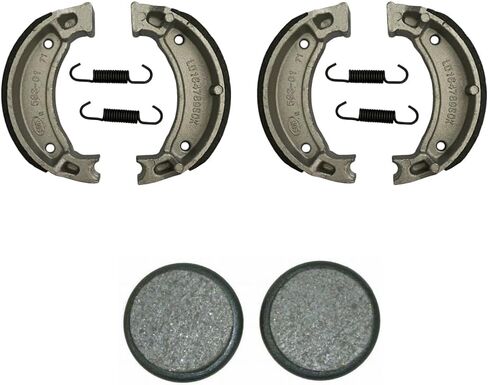 (2) FS-126 (1) FS-417, Front Brake Shoes & Rear Brake Pads for Yamaha Moto-4 200 225 & 350 SEE YEARS Y in Saudi Arabia