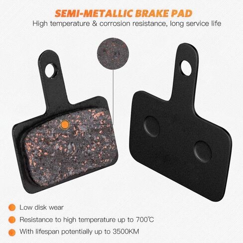 وسادات فرامل سكوتر الكهربائية - زوجان (4 وسادات) - وسادات أقراص شبه معدنية لـ X7 Pro وG30 وM365 والمزيد - متينة وهادئة وسهلة التركيب in Kuwait