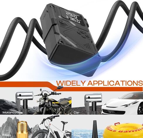 Car Battery Jump Starter with Air Compressor - 3000A Car Jump Starter Jump Box (All Gas/10L Diesel), with 150PSI Auto Tire Inflator, 12V Portable Booster Pack with Boost, Light and Jumper Cables in Saudi Arabia