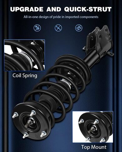 دعامات كاملة من ECCPP دعامات أمامية ممتصة للصدمات تناسب 2007-2010 لسيارة Ford Edge، 2007-2010 لسيارة Lincoln MKX in Saudi Arabia