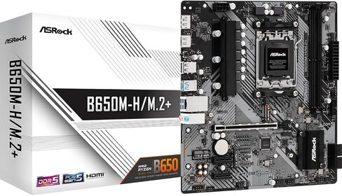 معالجات سلسلة ASRock B650M PG Lightning AMD AM5 Ryzen™ 8000 و7000 DDR5 7200+ ميجا هرتز (OC) 256 ميجا بايت AMI UEFI BIOS القانوني مع دعم واجهة المستخدم الرسومية HDMI وDisplayPort in Kuwait