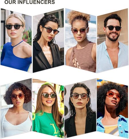 SOJOS Retro Small Round Sunglasses for Men Women Trendy Circle Style UV400 Lenses Unisex Sun Glasses SJ2251 in Saudi Arabia