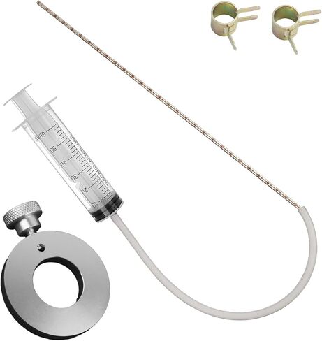 أداة مستوى زيت شوكة الدراجة النارية، مجموعة زيت شوكة الدراجة النارية عالية الدقة لإضافة أو إزالة الزيوت، مجموعة أدوات شوك الدراجات النارية الاحترافية مع حقنة 60 مل، حلقة قابلة للتعديل، خرطوم، مشابك in Kuwait