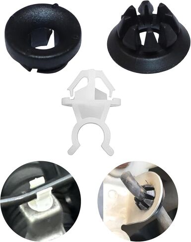 3Pcs Car Hood Support Prop Rod Holder Clips,Hood Rod Grommet Clips 91503-SS0-003 91604-SD2-013 Compatible with Honda Accord Odyssey Prelude Fit Base Sport Trim S2000 2007-2015 in Saudi Arabia