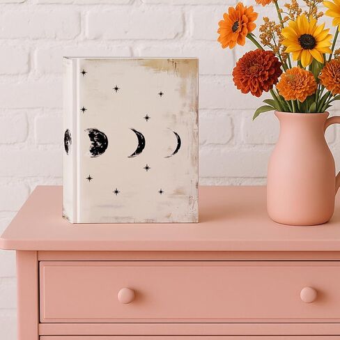 Decorative Book Box, Vintage Storage Book Box Green Fake Book Box, Book Shaped Trinket Storage Box Leather Embossed Faux Books for Hidden Jewelry, Photos, Greeting Cards, Remotes in Kuwait