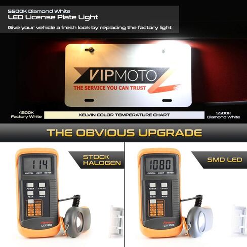 زوج بديل لمجموعة مصابيح لوحة الترخيص LED الكاملة من VIPMOTOZ لسيارة Chevy Camaro Malibu Limited Volt - 6000K Diamond White، مجموعة مكونة من قطعتين in Saudi Arabia