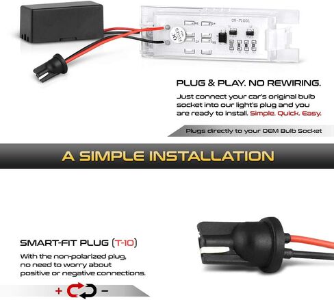 زوج بديل لمجموعة مصابيح لوحة الترخيص LED الكاملة من VIPMOTOZ لسيارة Chevy Camaro Malibu Limited Volt - 6000K Diamond White، مجموعة مكونة من قطعتين in Saudi Arabia