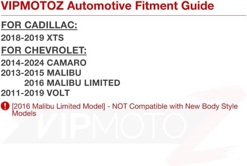 زوج بديل لمجموعة مصابيح لوحة الترخيص LED الكاملة من VIPMOTOZ لسيارة Chevy Camaro Malibu Limited Volt - 6000K Diamond White، مجموعة مكونة من قطعتين in Saudi Arabia